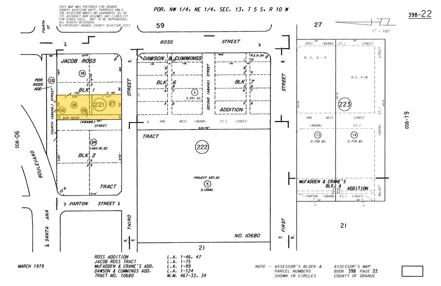 520 W Santa Ana Blvd, Santa Ana, CA for lease - Plat Map - Image 3 of 13