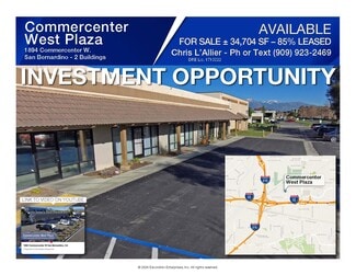 Plus de détails pour 1894 Commercenter West Dr, San Bernardino, CA - Flex à vendre