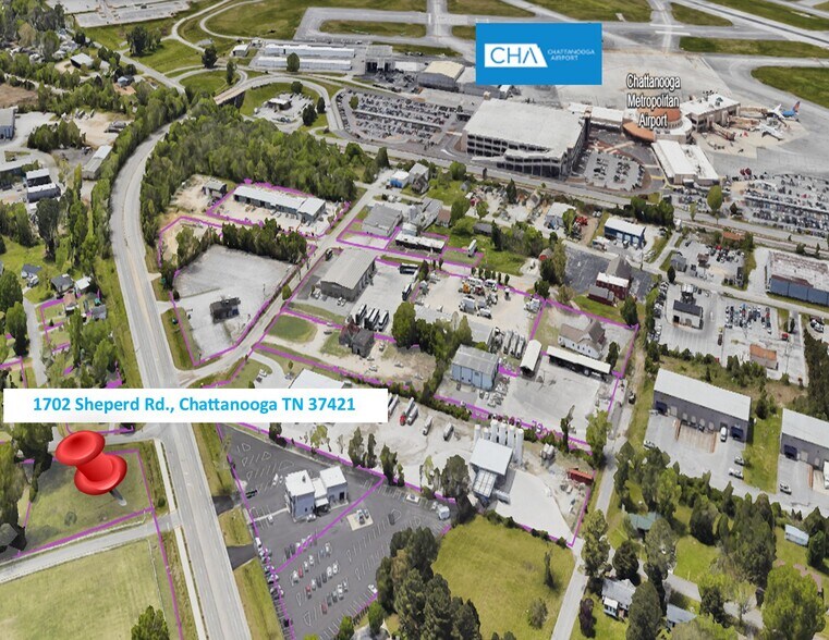 1702 Shepherd rd, Chattanooga, TN à vendre - Aérien - Image 2 de 11