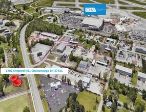 1702 Shepherd rd, Chattanooga, TN - Aerial map view - Image1