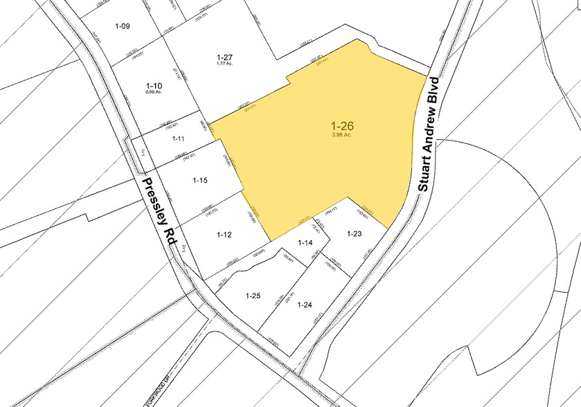 4404 Stuart Andrew Blvd, Charlotte, NC for lease - Plat Map - Image 2 of 7