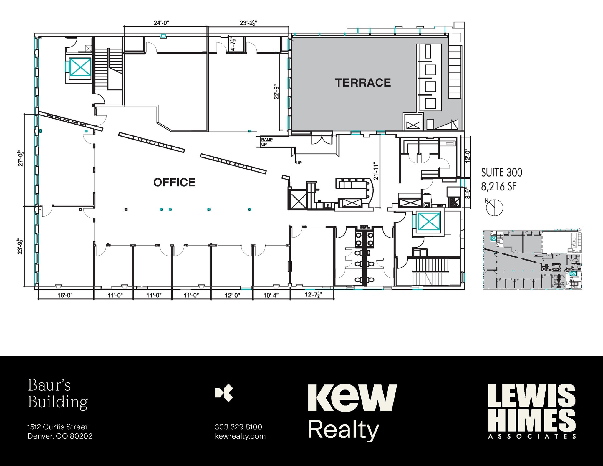 1512-1514 Curtis St, Denver, CO à louer Plan d’étage- Image 1 de 14