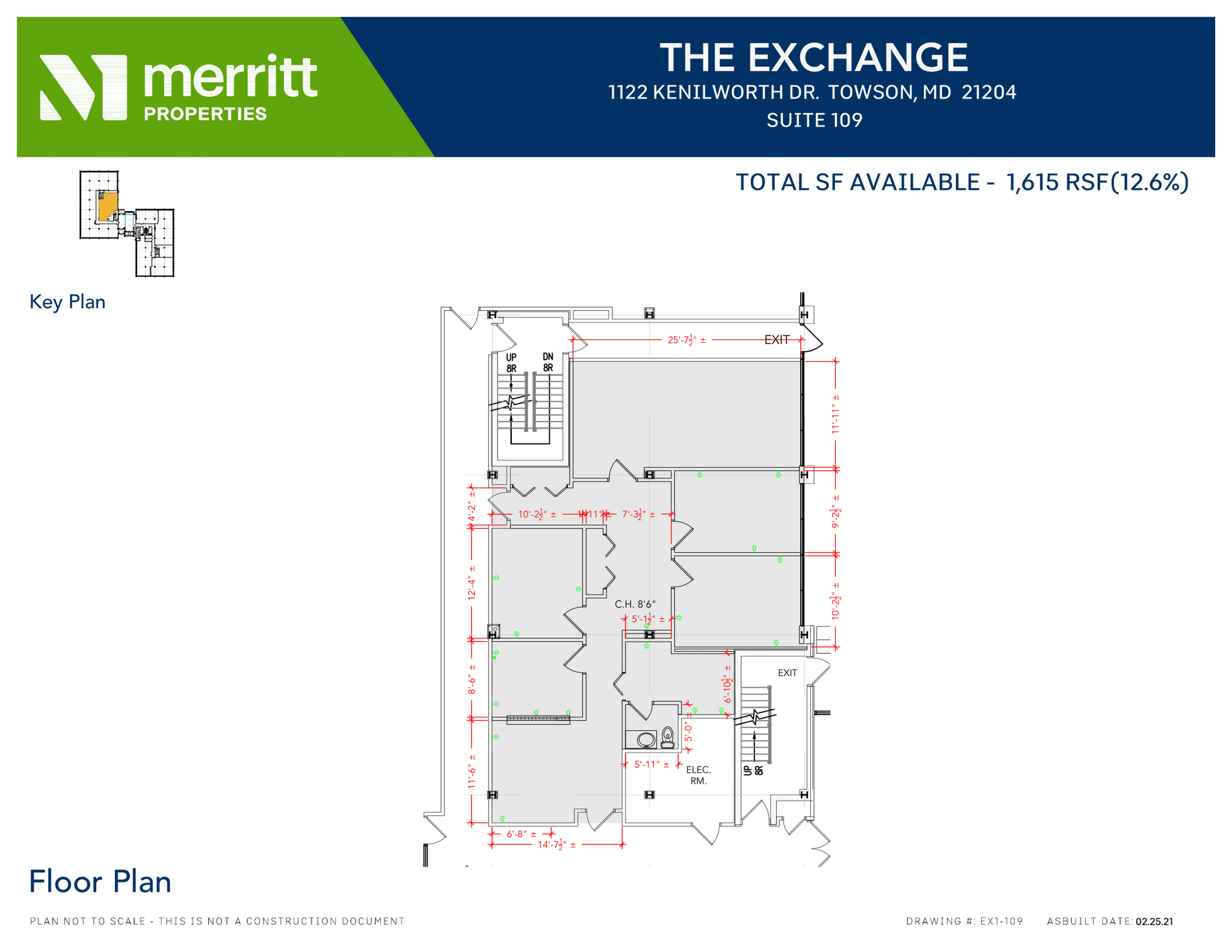 1122 Kenilworth Dr, Towson, MD for lease Floor Plan- Image 1 of 1