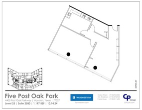 4400 Post Oak Pky, Houston, TX à louer Plan d’étage- Image 1 de 1