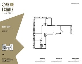 1 N LaSalle St, Chicago, IL à louer Plan d’étage- Image 1 de 1