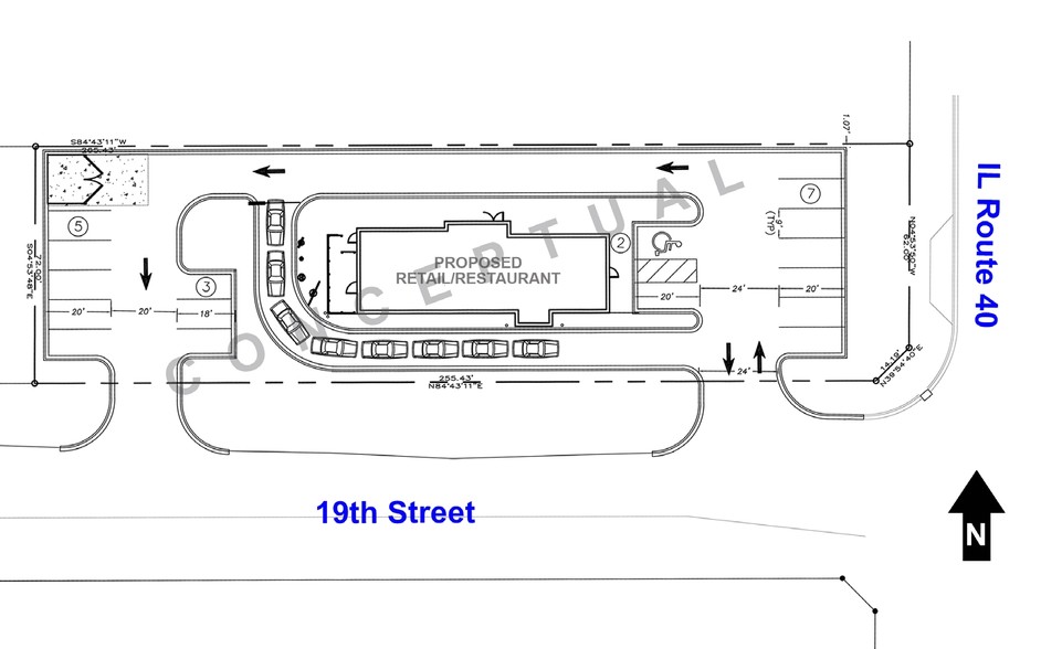 NWC Route 40 & 19th St, Rock Falls, IL à vendre - Plan de site - Image 2 de 2