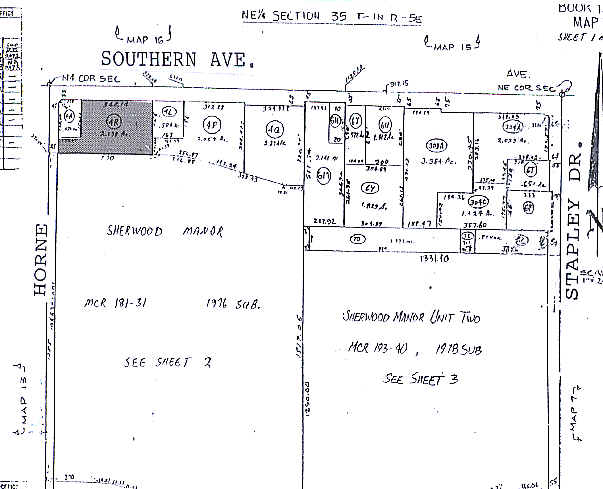 835 E Southern Ave, Mesa, AZ à louer - Plan cadastral - Image 3 de 3