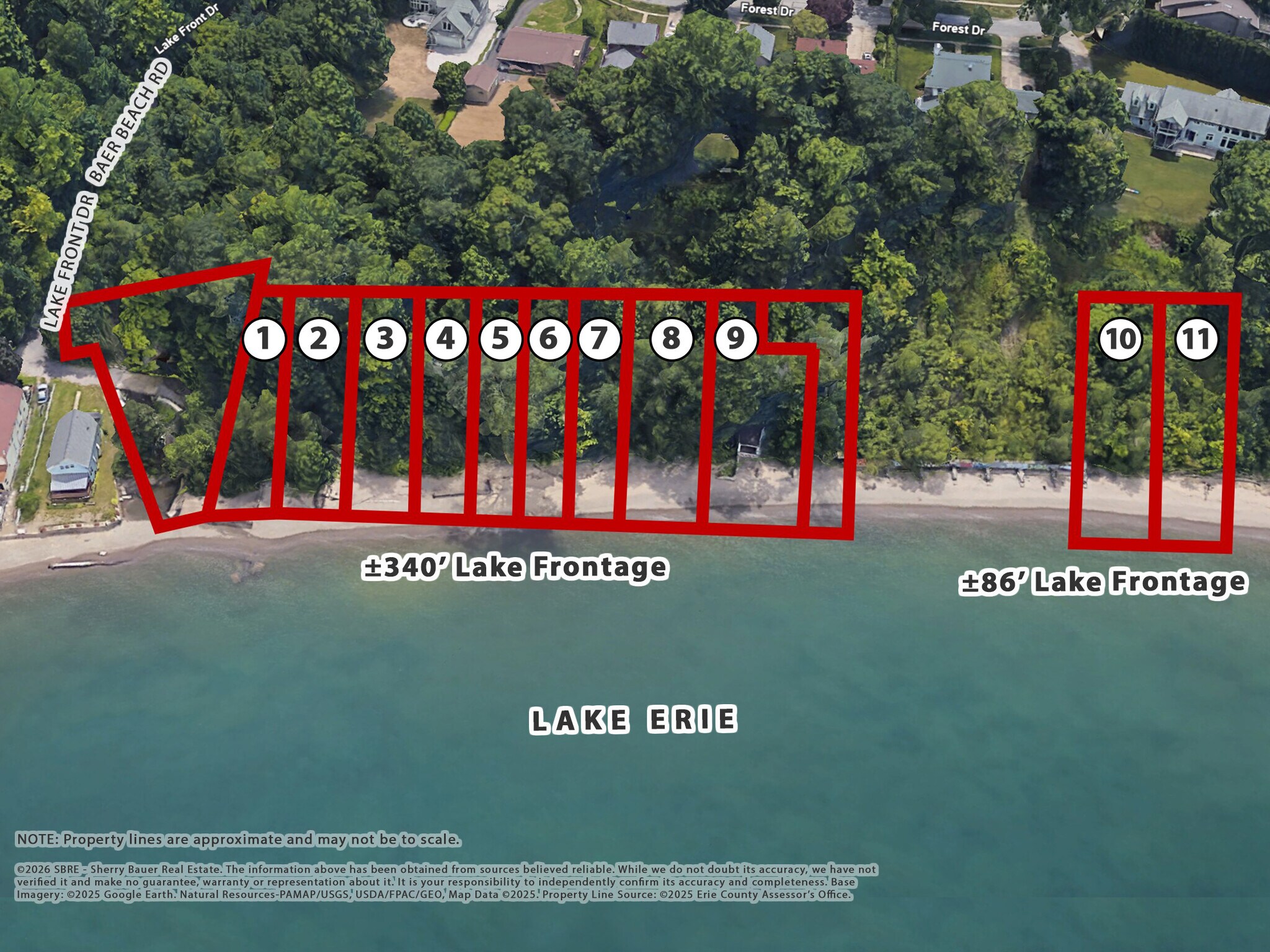 0 Lake Front Dr, Erie, PA for sale Aerial- Image 1 of 27