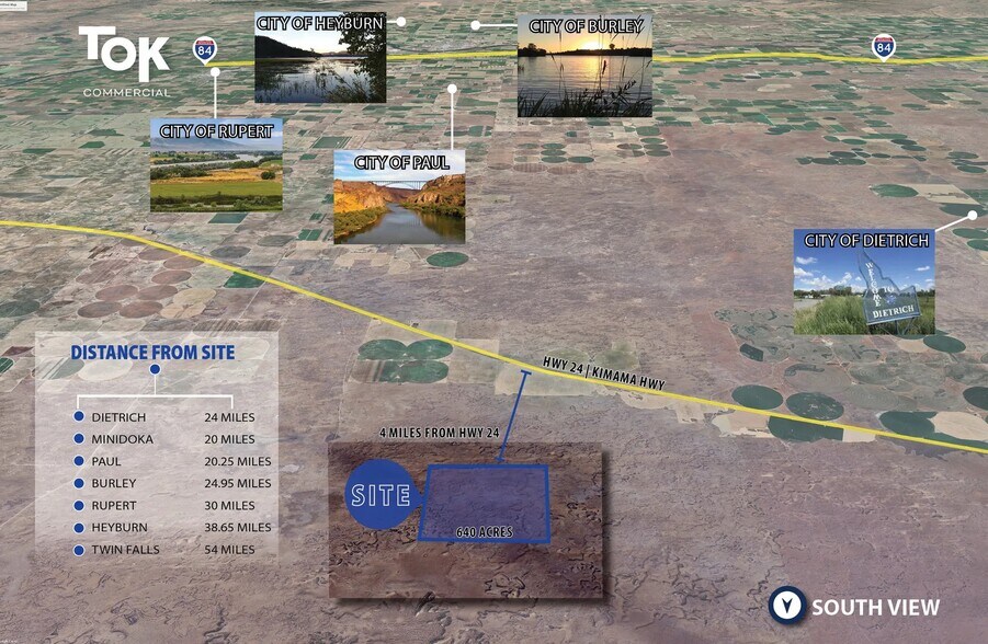 TBD 640 Acres Lincoln County, Paul, ID à vendre - Aérien - Image 3 de 3