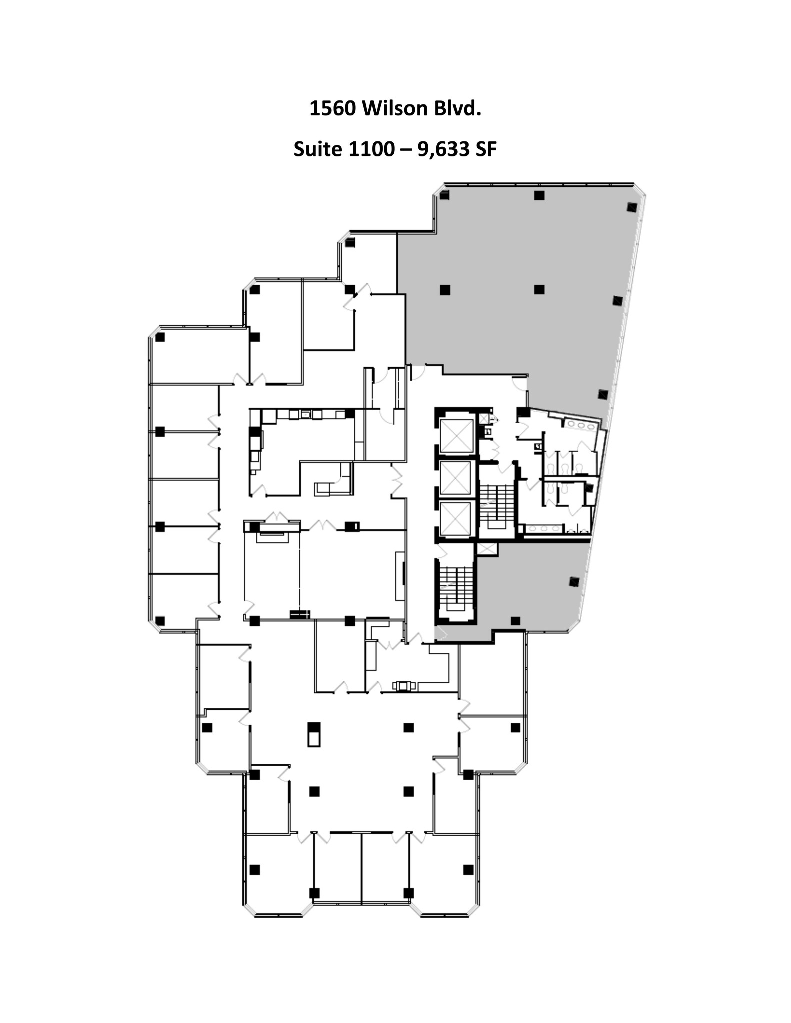 1560 Wilson Blvd, Arlington, VA à louer Plan de site- Image 1 de 2