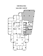 1560 Wilson Blvd, Arlington, VA à louer Plan de site- Image 1 de 2