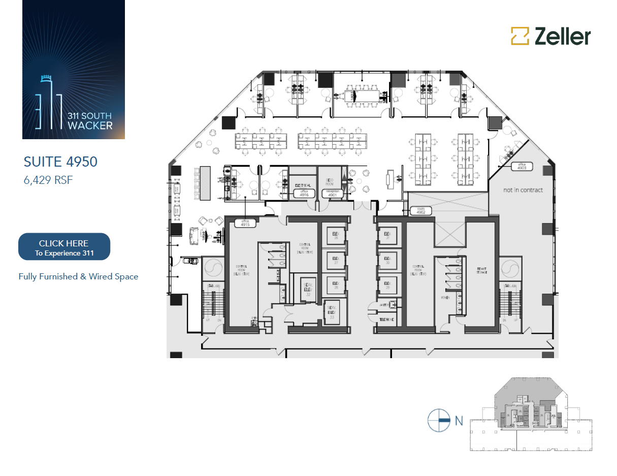 311 S Wacker Dr, Chicago, IL for lease Floor Plan- Image 1 of 1