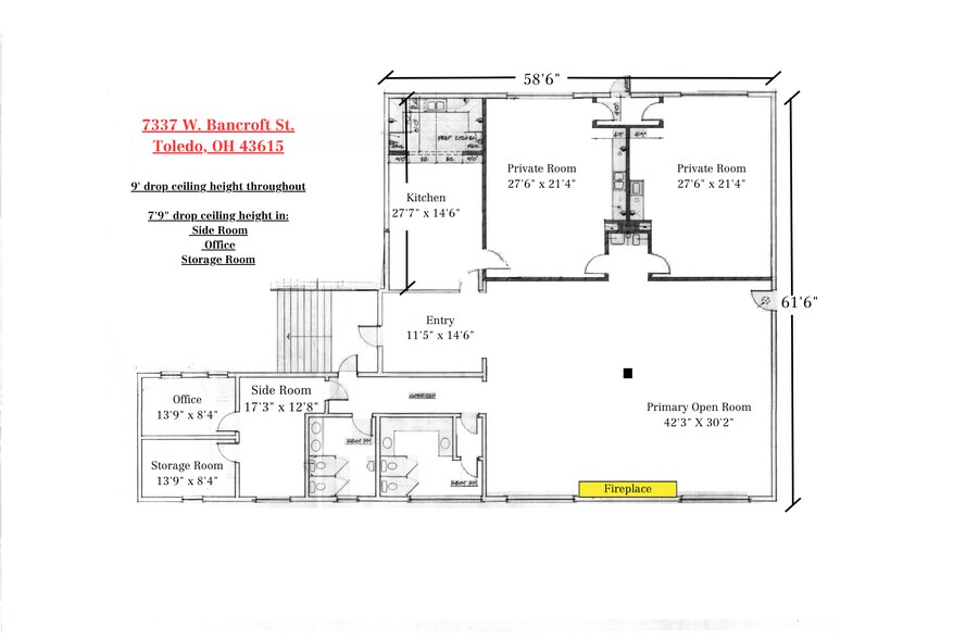 7337 W Bancroft St, Toledo, OH à louer - Photo du bâtiment - Image 3 de 4