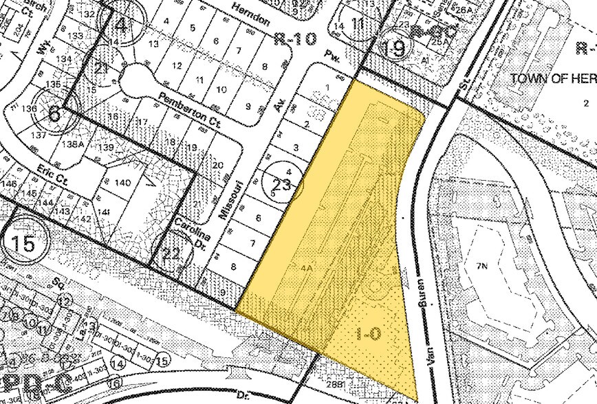 205 Van Buren St, Herndon, VA à louer - Plan cadastral - Image 2 de 25