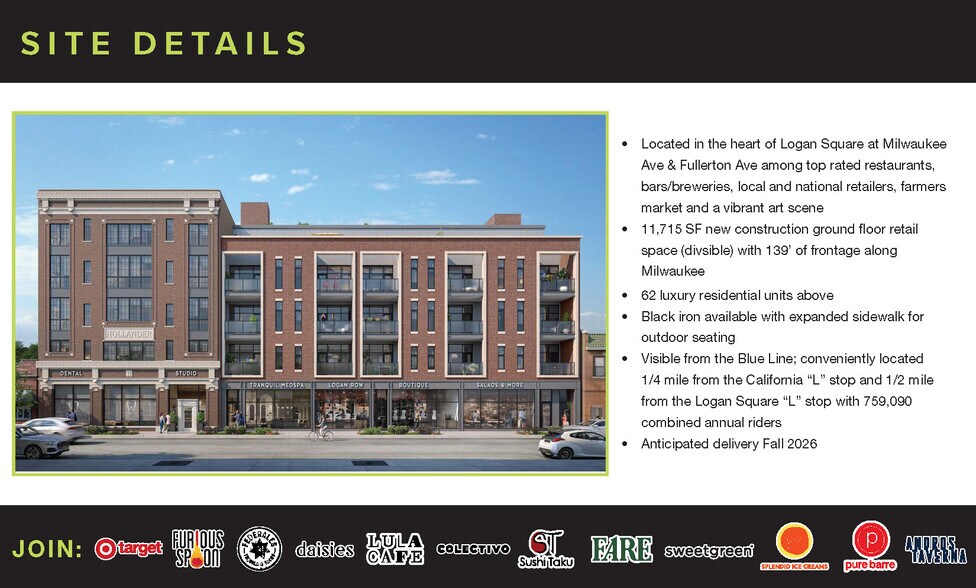 2418-30 N Milwaukee Ave, Chicago, IL à louer - Photo du bâtiment - Image 2 de 7