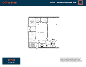 1610 E Orangethorpe Ave, Fullerton, CA for lease Floor Plan- Image 1 of 2