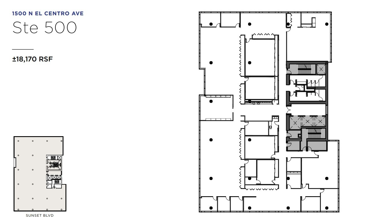 1500 N El Centro Ave, Los Angeles, CA for lease Floor Plan- Image 1 of 1