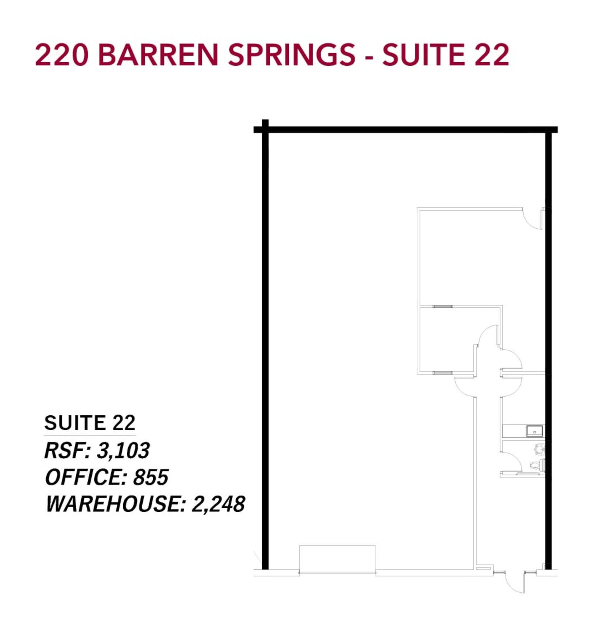 221 Barren Springs Dr, Houston, TX for lease Floor Plan- Image 1 of 1