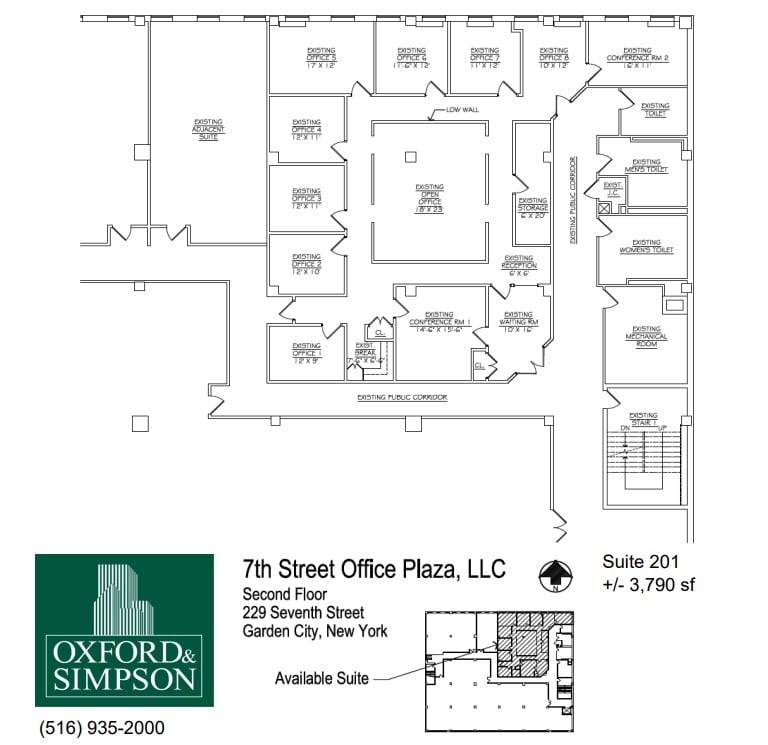 229 7th St, Garden City, NY for lease Floor Plan- Image 1 of 3