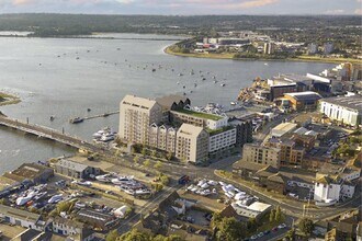 Twin Sails Bridge Approach, Poole, DOR - AERIAL  map view