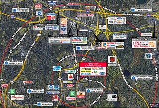 100-120 N Middletown Rd, Pearl River, NY - AERIAL  map view
