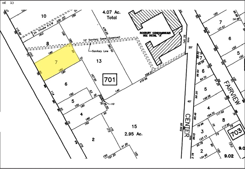 701 Broadway, Westwood, NJ for lease - Plat Map - Image 2 of 4