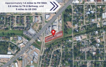 11950 Perry Rd, Houston, TX - AERIAL  map view - Image1