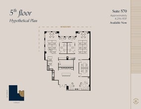 607 14th St NW, Washington, DC à louer Plan d’étage- Image 2 de 2