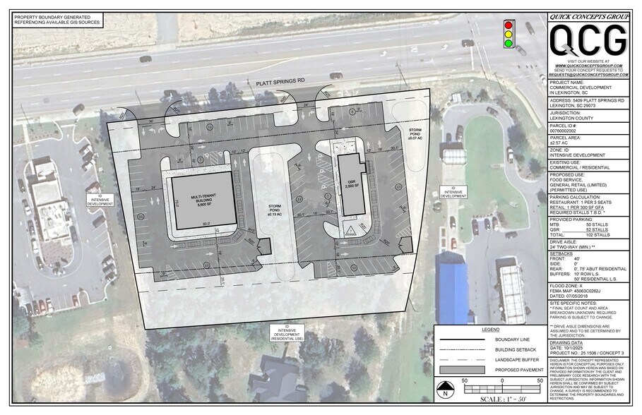 5409 Platt Springs Rd, Lexington, SC à vendre - Plan de site - Image 2 de 2