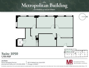 134 N LaSalle St, Chicago, IL à louer Plan d’étage- Image 1 de 6