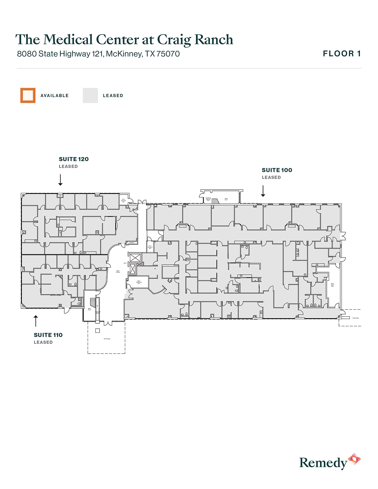 8080 State Highway 121, McKinney, TX à louer Plan d’étage- Image 1 de 1