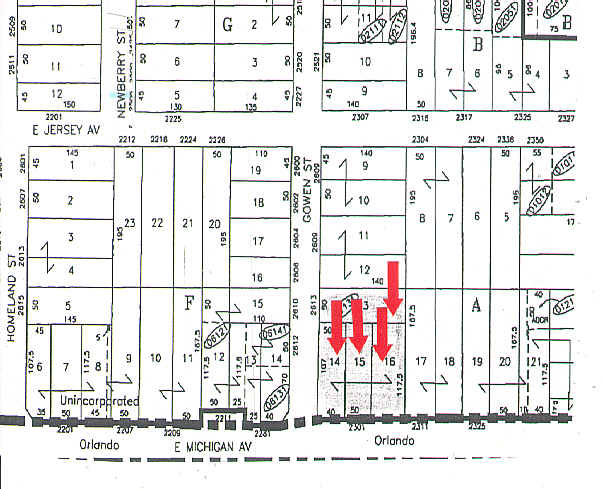 2301 E Michigan St, Orlando, FL for sale - Plat Map - Image 3 of 3