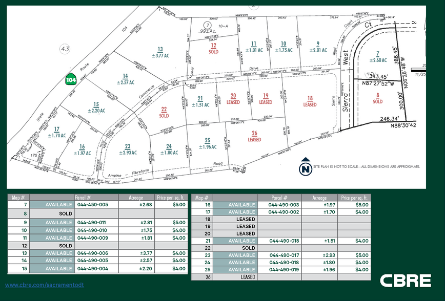 Sierra West Ct, Sutter Creek, CA à vendre - Plan cadastral - Image 2 de 2