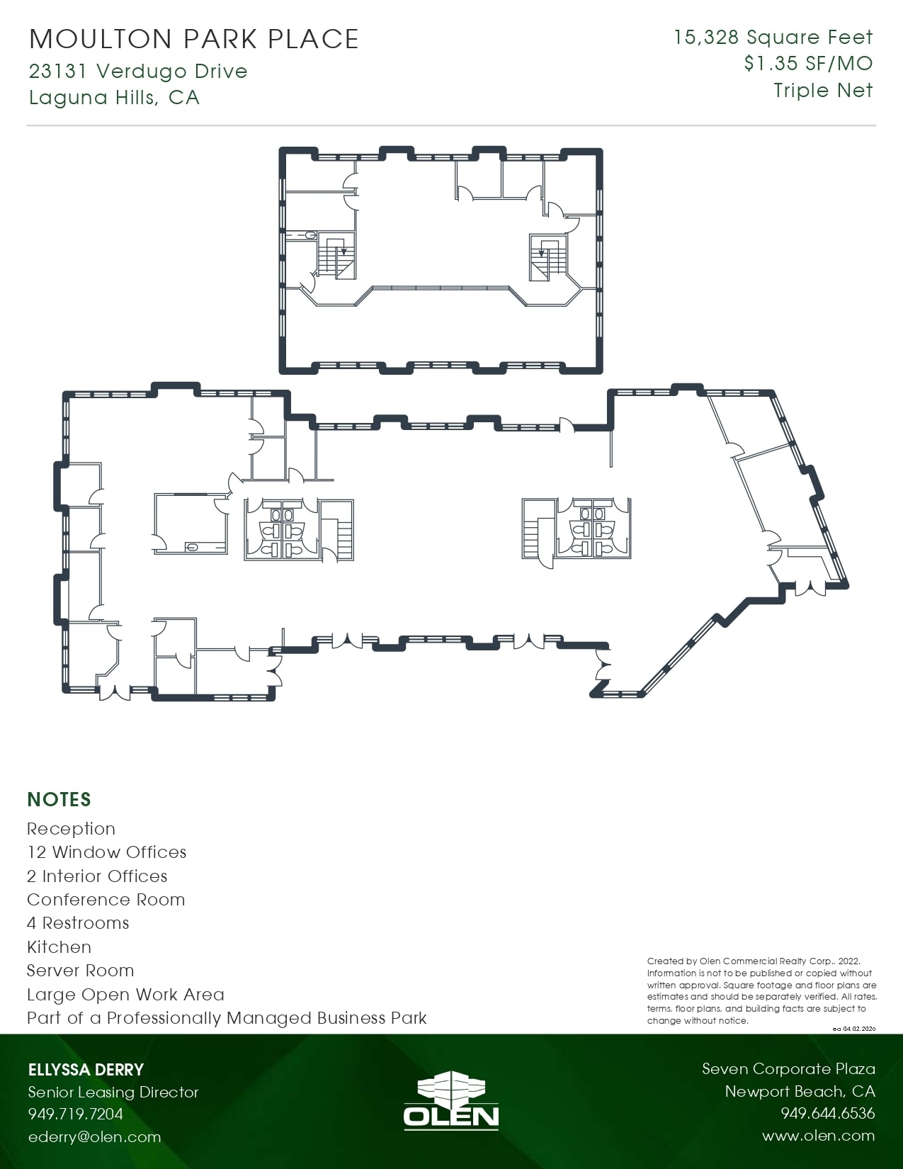 23181 Verdugo Dr, Laguna Hills, CA for lease Floor Plan- Image 1 of 1