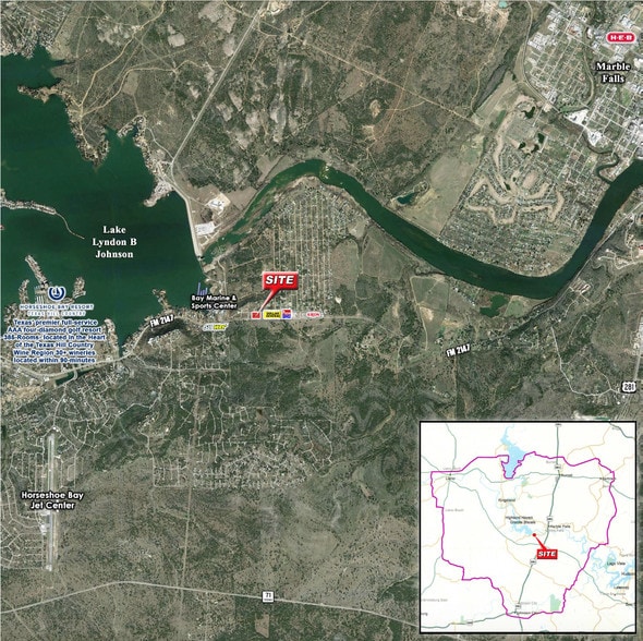 4315 W FM 2147, Cottonwood Shores, TX for lease - Aerial - Image 2 of 5