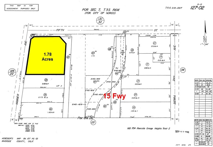 3361 Hamner Ave, Norco, CA à louer - Plan cadastral - Image 2 de 4