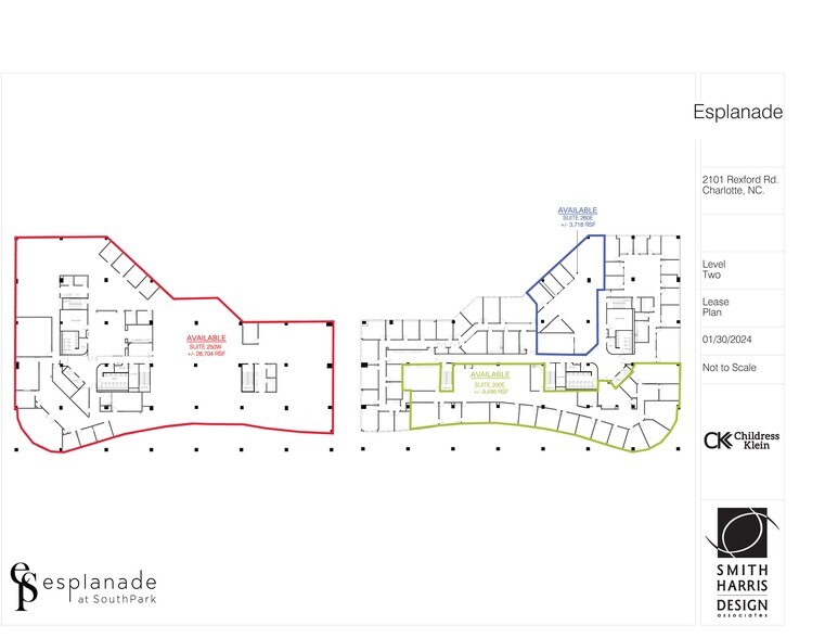 2101 Rexford Rd, Charlotte, NC à louer - Plan d  tage - Image 3 de 11