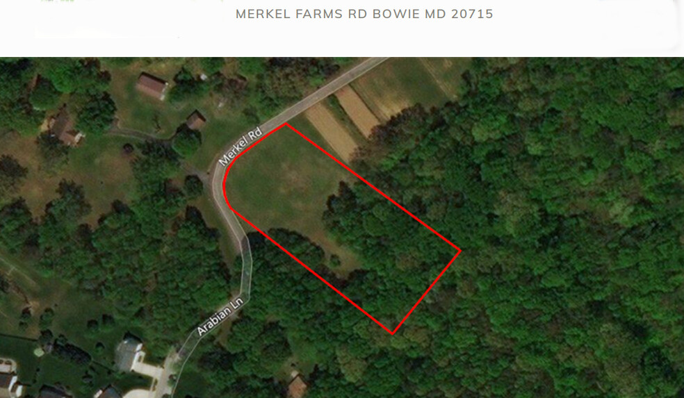 Merkel Farms Rd, Bowie, MD for sale - Building Photo - Image 1 of 1