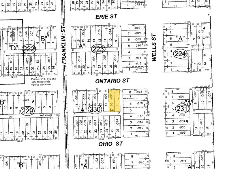 215 W Ontario St, Chicago, IL à louer - Plan cadastral - Image 3 de 17