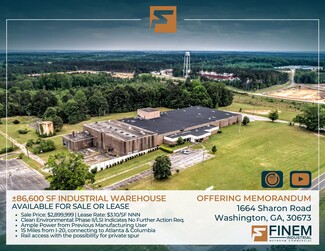 Plus de détails pour 1664 Sharon Rd, Washington, GA - Industriel à vendre