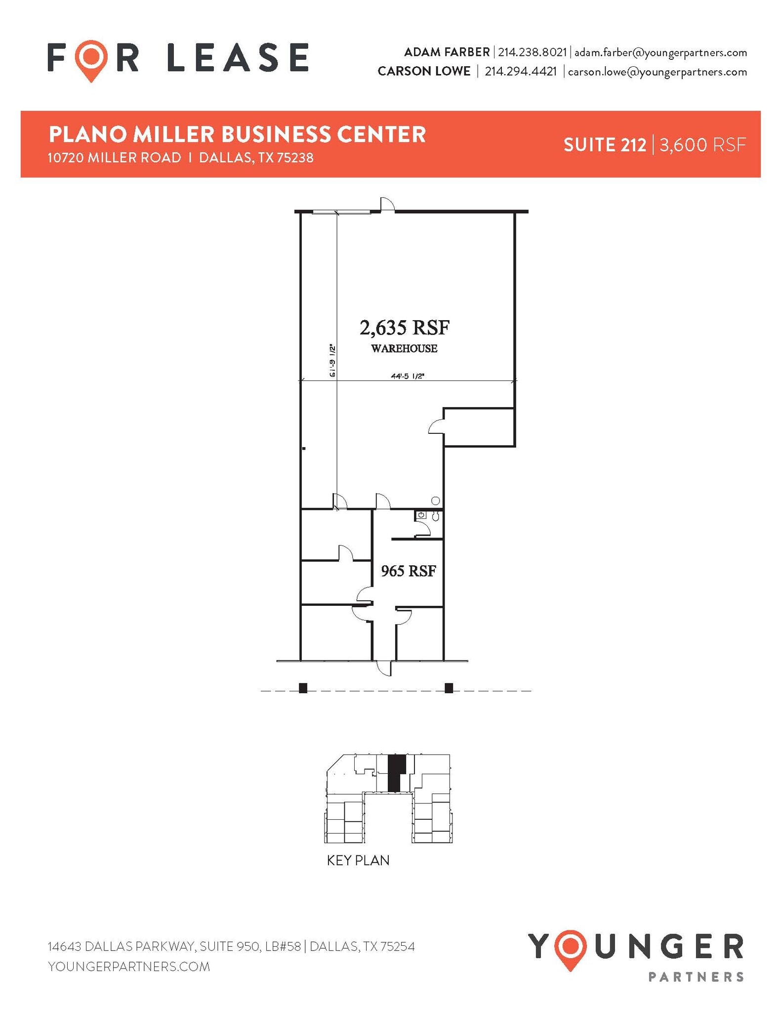 10720 Miller Rd, Dallas, TX à louer Plan d’étage- Image 1 de 1