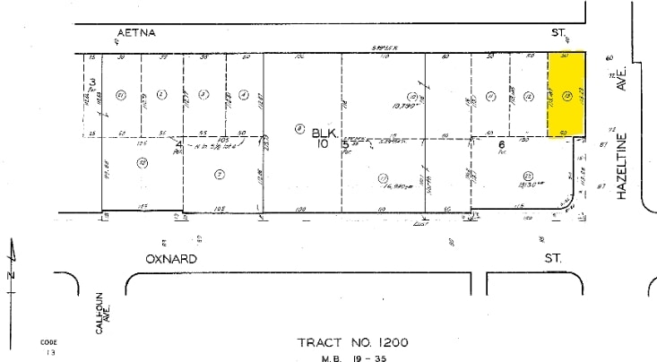 6023 Hazeltine Ave, Van Nuys, CA à louer - Plan cadastral - Image 3 de 20