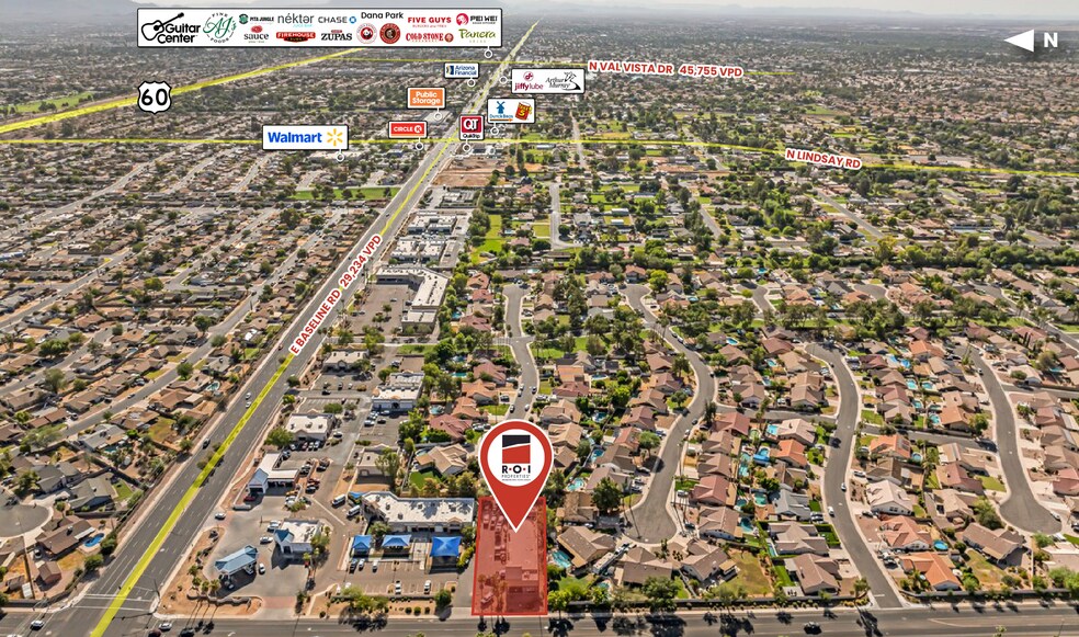 1535 N Burk St, Gilbert, AZ for lease - Aerial - Image 2 of 4