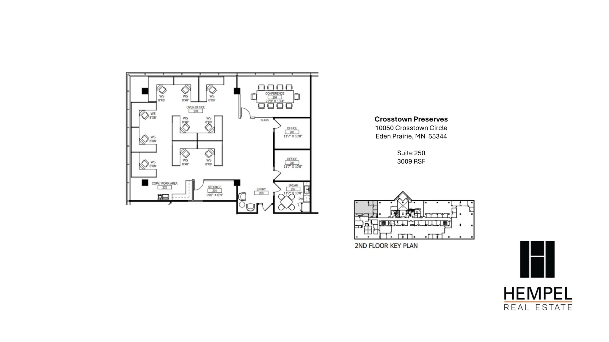 10050 Crosstown Cir, Eden Prairie, MN à louer Plan de site- Image 1 de 1