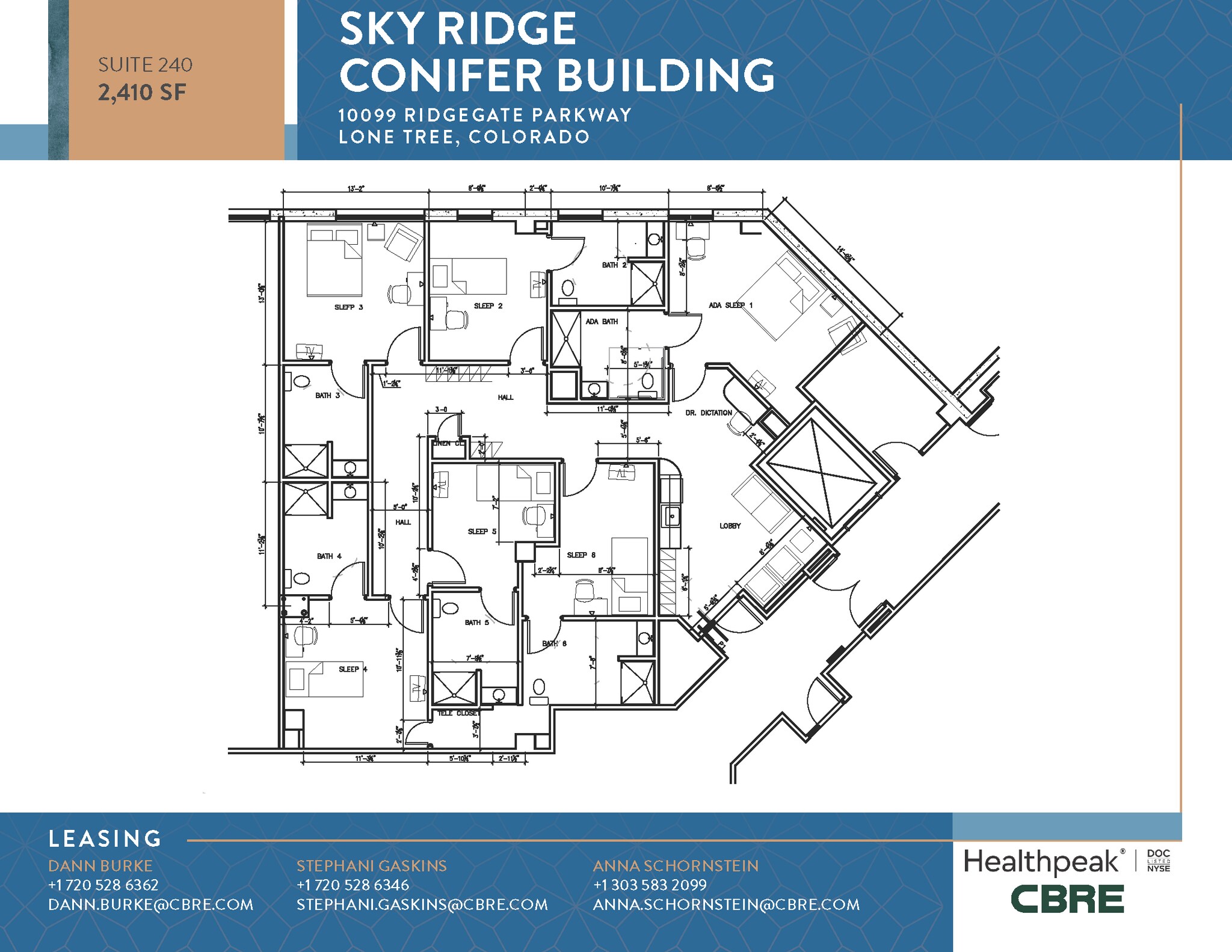 10535 Park Meadows Blvd, Lone Tree, CO à louer Plan d’étage- Image 1 de 1
