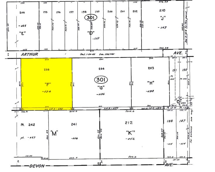 1949-1951 Arthur Ave, Elk Grove Village, IL à vendre - Plan cadastral - Image 3 de 5