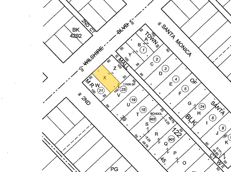 210-214 Wilshire Blvd, Santa Monica, CA à louer - Plan cadastral - Image 2 de 3