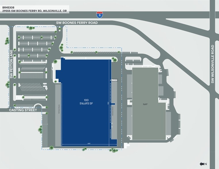 29555 SW Boones Ferry Rd, Wilsonville, OR à louer - Plan de site - Image 1 de 15