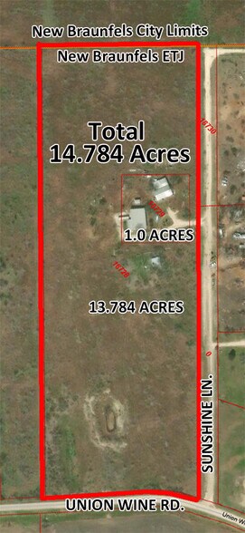 280 Sunshine Ln, New Braunfels, TX à vendre - Aérien - Image 3 de 9