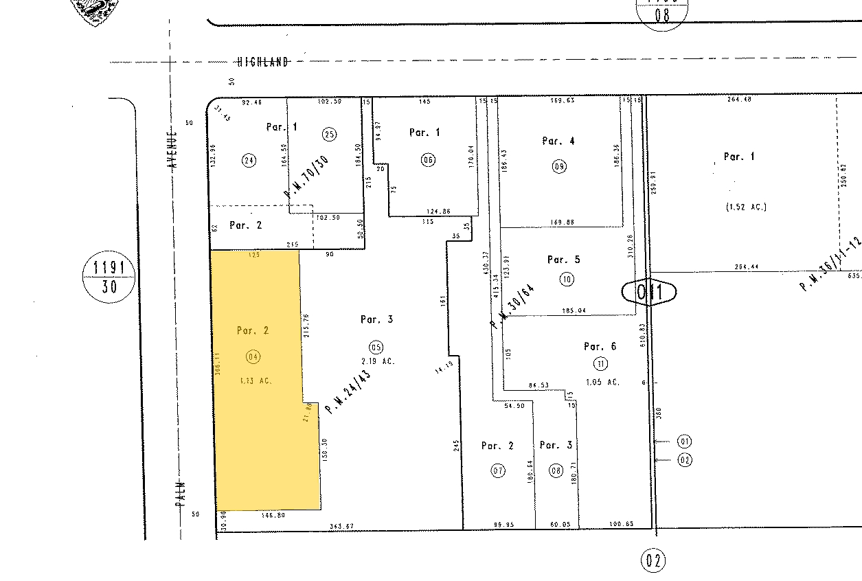 3605-3623 Highland Ave, Highland, CA à louer Plan cadastral- Image 1 de 12